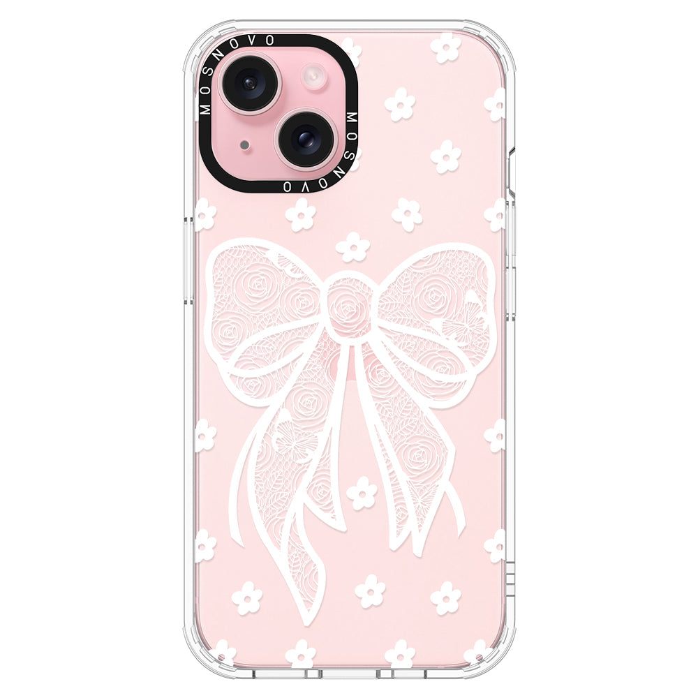 Lacey Bow Phone Case - iPhone 15 Plus Case