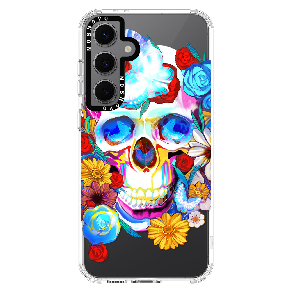 Neon Skull Phone Case - Samsung Galaxy S24 FE Case - MOSNOVO