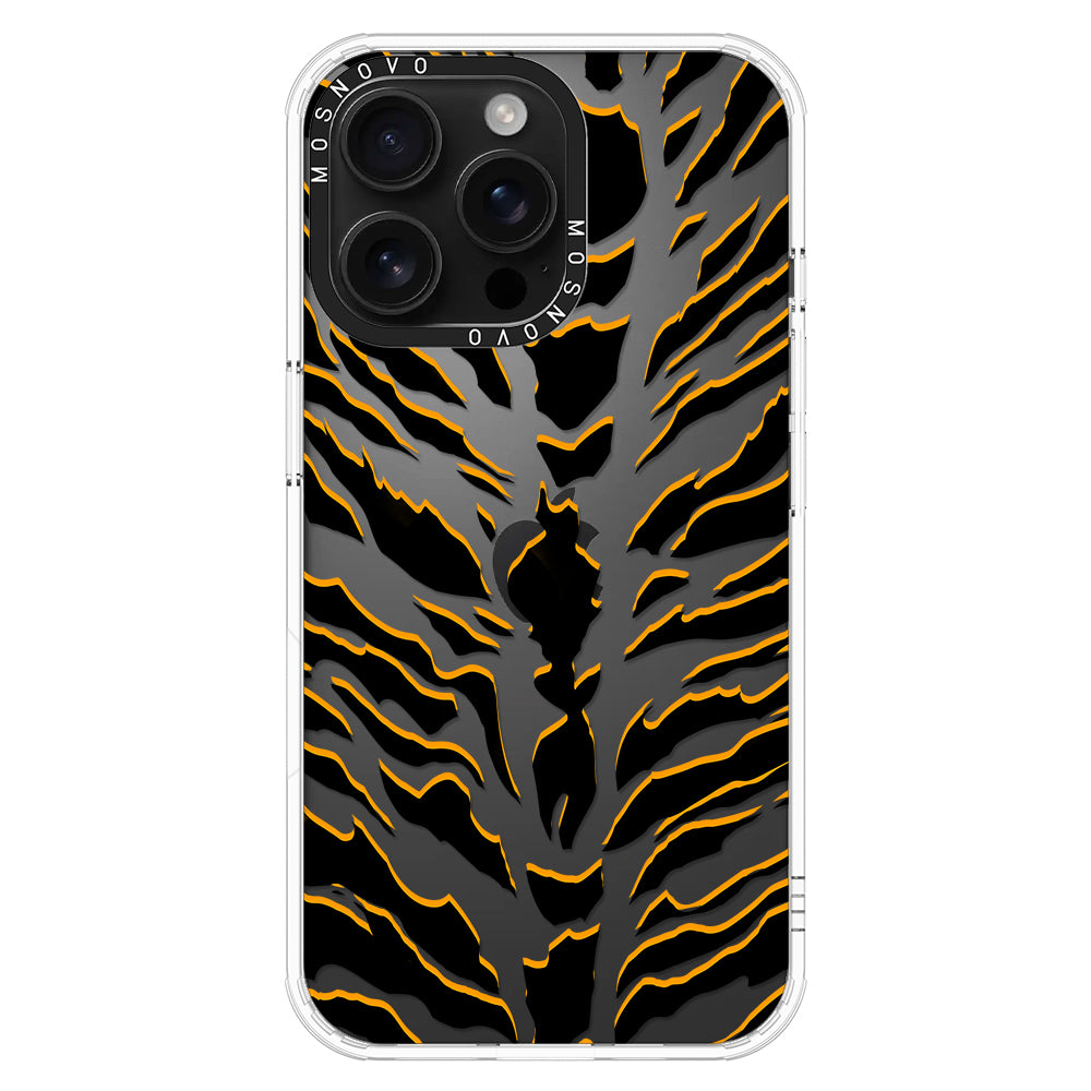 Tiger Print Phone Case - iPhone 16 Pro Max Case - MOSNOVO