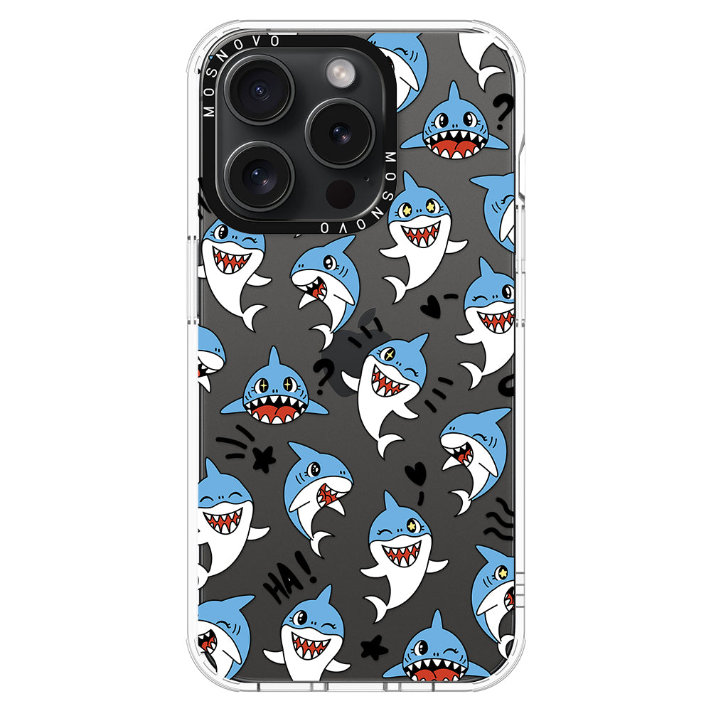 Cute Sharks Phone Case - iPhone 15 Pro Case