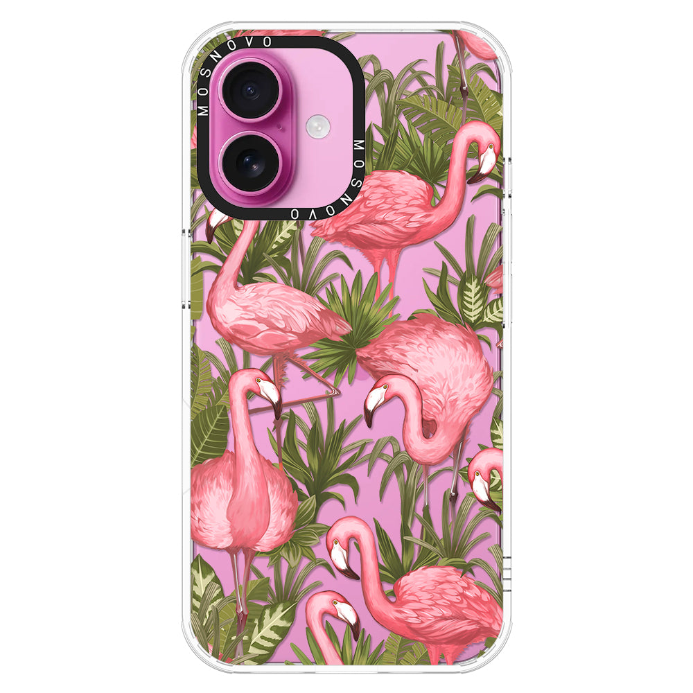 Jungle Flamingo Phone Case - iPhone 16 Case - MOSNOVO