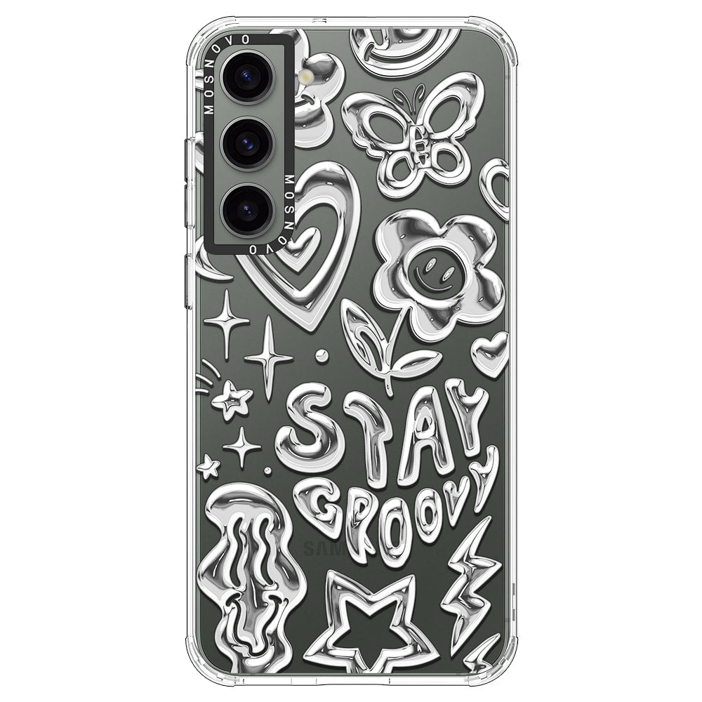 Silver Chrome Art (Flat Print) Phone Case - Samsung Galaxy S23 Case