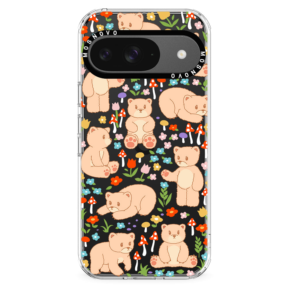 Cute Bear Phone Case - Google Pixel 9 Case