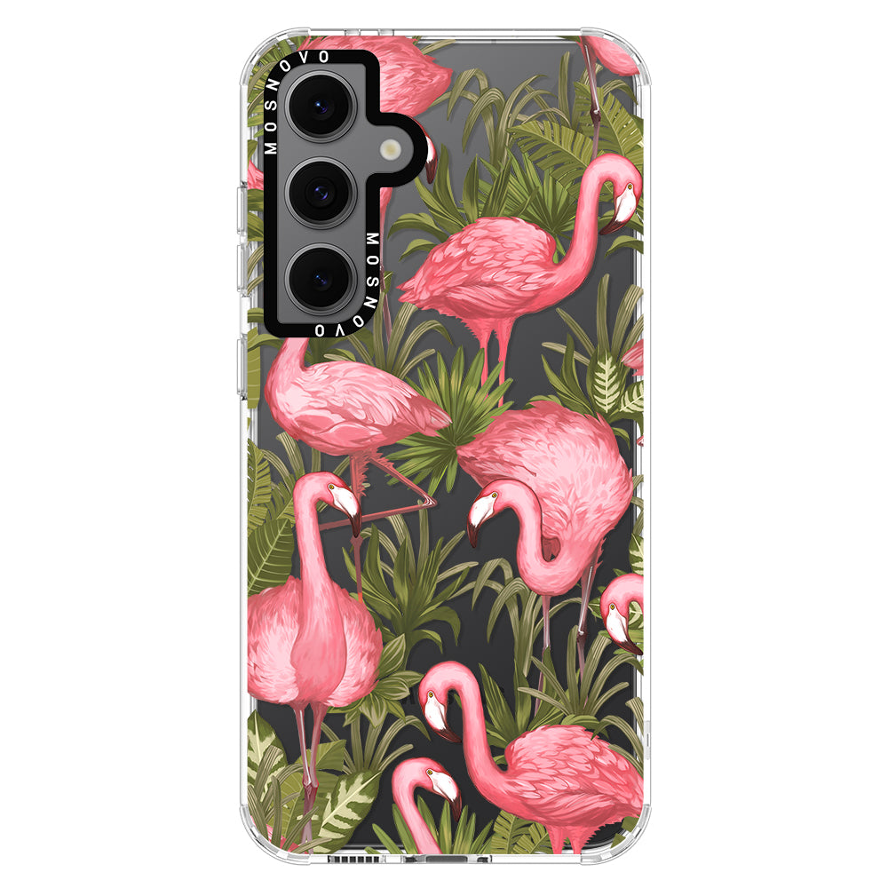 Jungle Flamingo Phone Case - Samsung Galaxy S24 FE Case - MOSNOVO