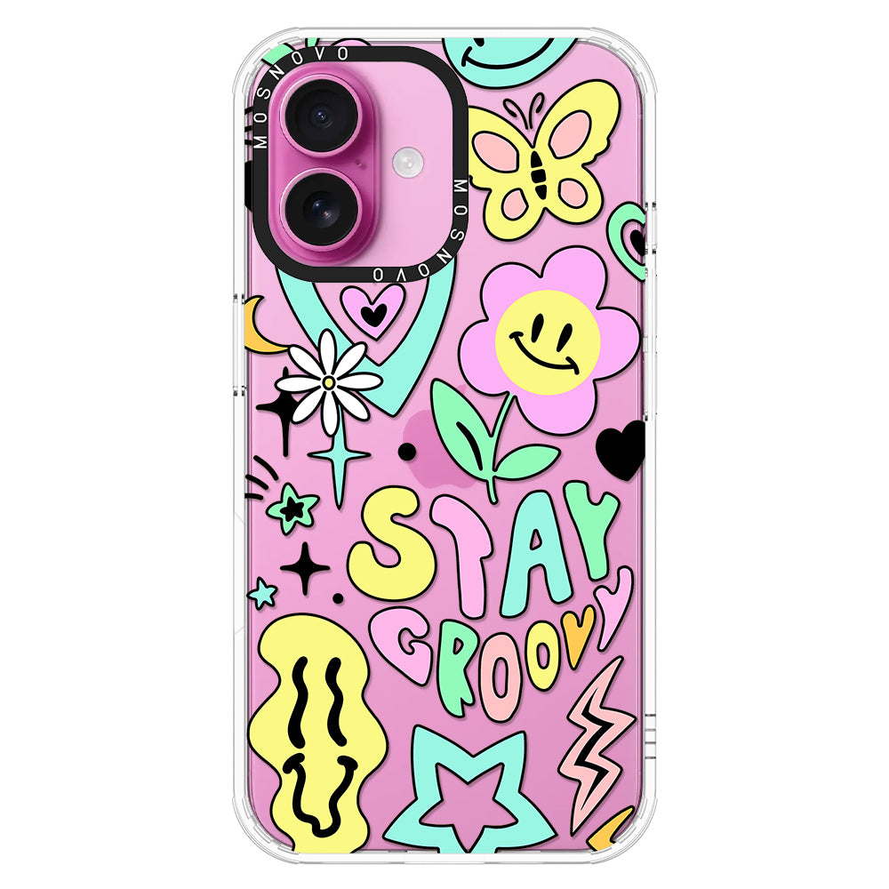 Stay Groovy Phone Case - iPhone 16 Plus Case