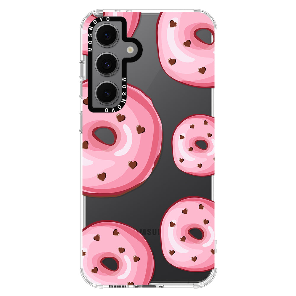 Pink Donuts Phone Case - Samsung Galaxy S24 FE Case - MOSNOVO