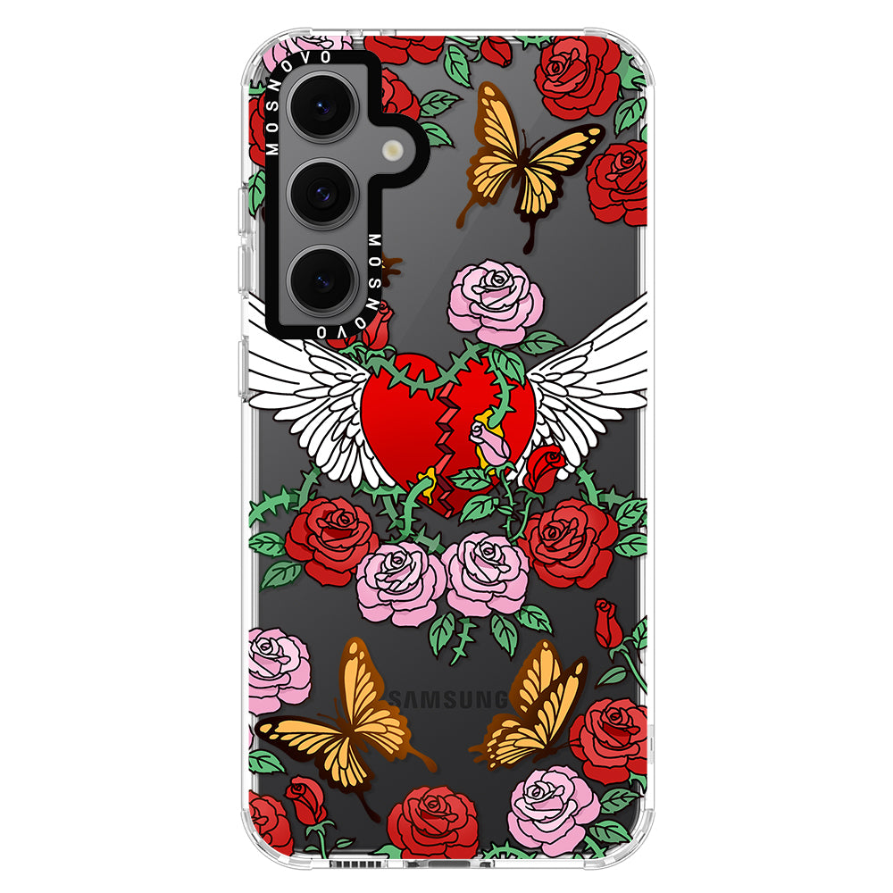 Wing Heart Phone Case - Samsung Galaxy S24 FE Case - MOSNOVO