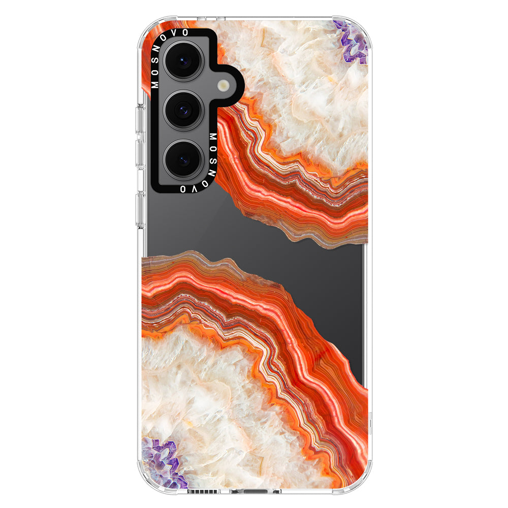 Agate Red Phone Case - Samsung Galaxy S24 FE Case - MOSNOVO