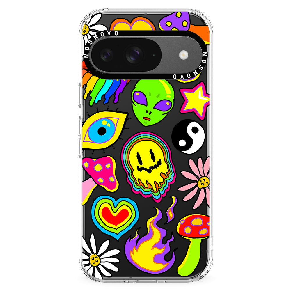 Hippie Sticker Phone Case - Google Pixel 9 Case