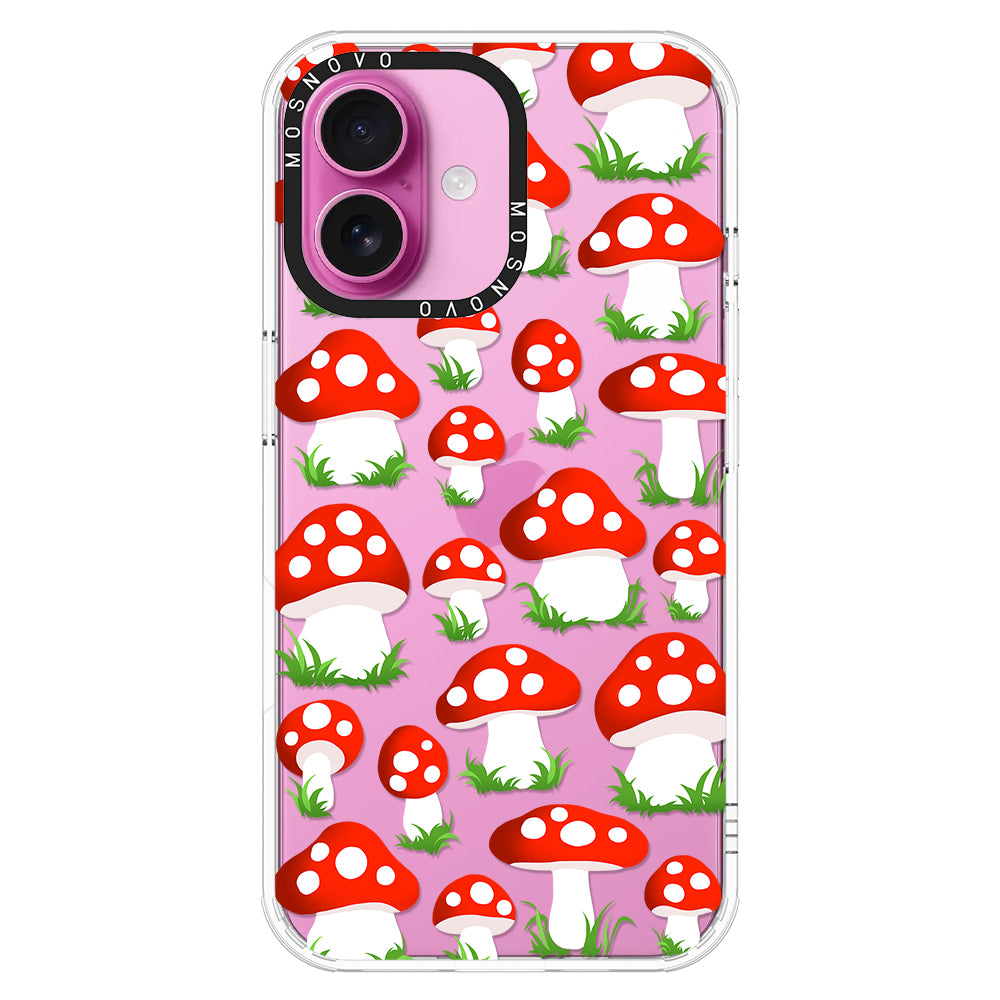 Cute Mushroom Phone Case - iPhone 16 Plus Case - MOSNOVO