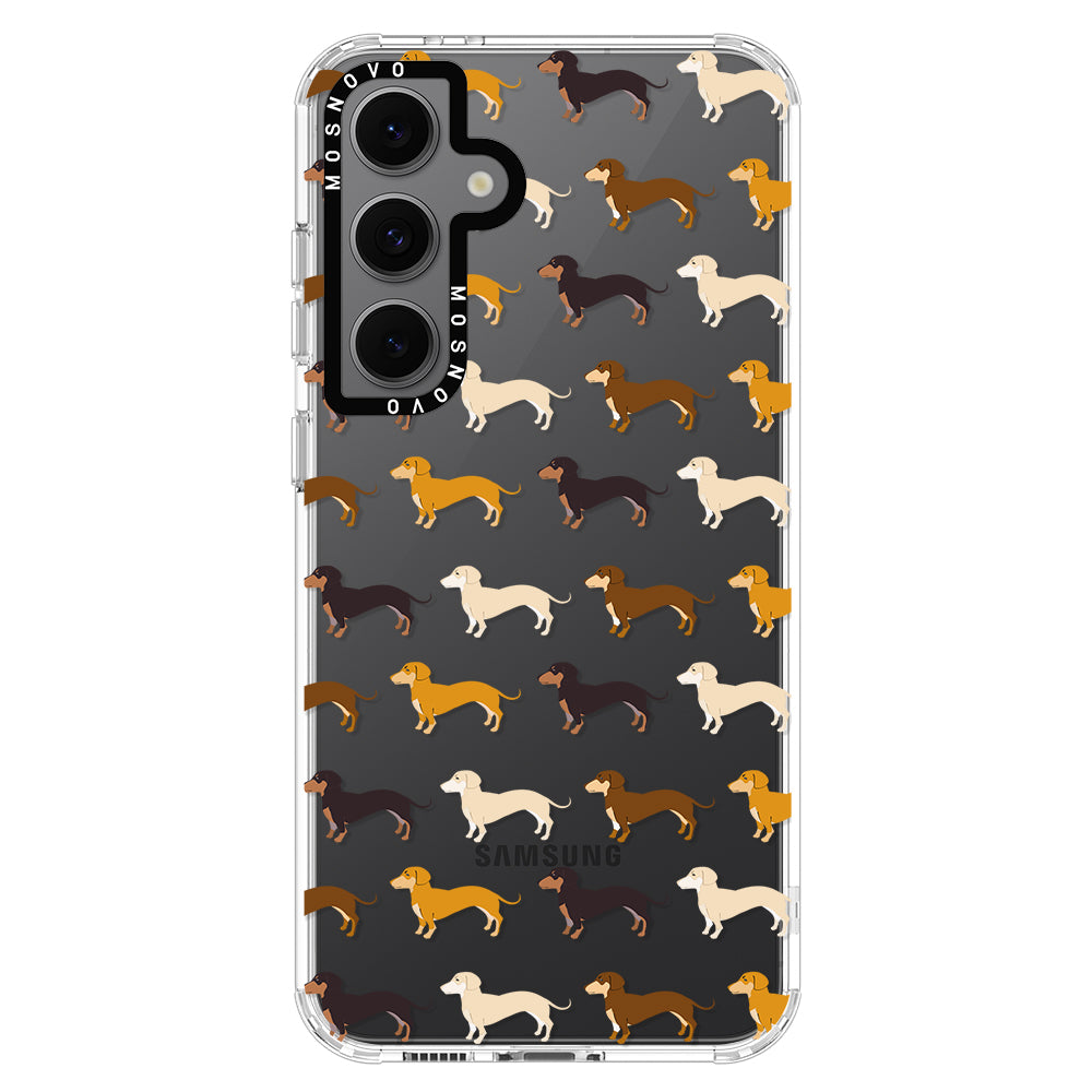 Cute Dachshund Phone Case - Samsung Galaxy S24 FE Case - MOSNOVO