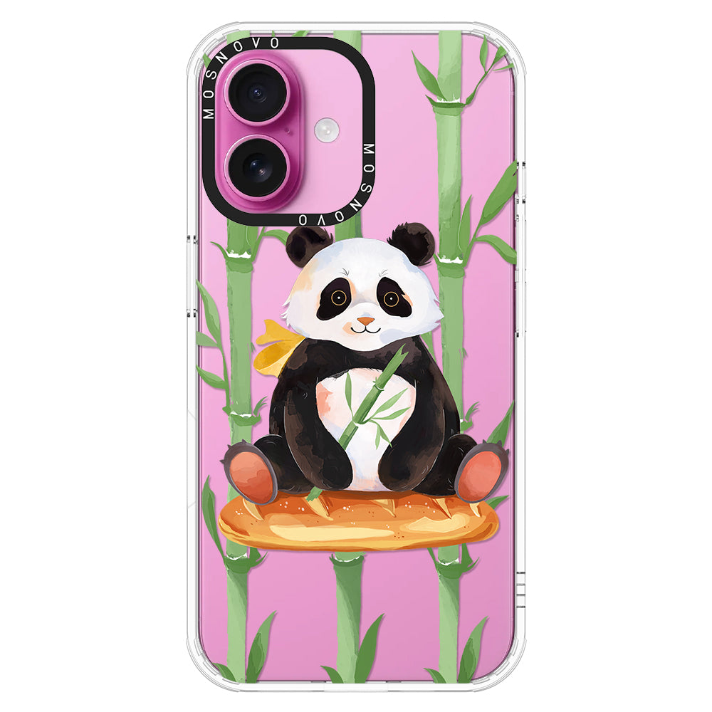 Bamboo Panda Phone Case - iPhone 16 Plus Case - MOSNOVO