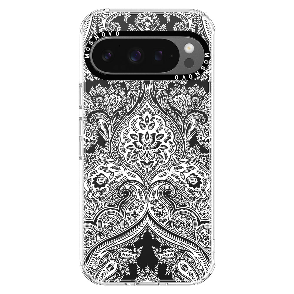 White Damask Phone Case - Google Pixel 9 Pro XL Case