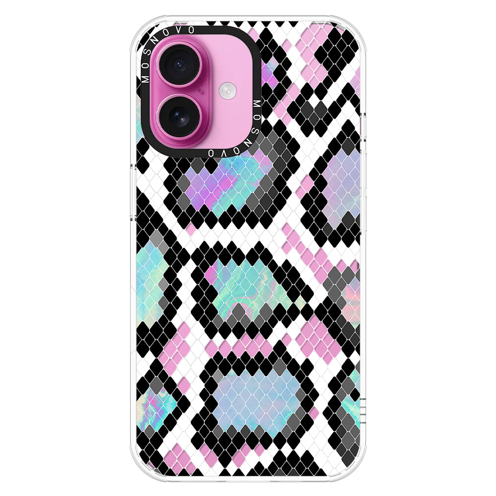 Aurora Snake Print Phone Case - iPhone 16 Plus Case - MOSNOVO