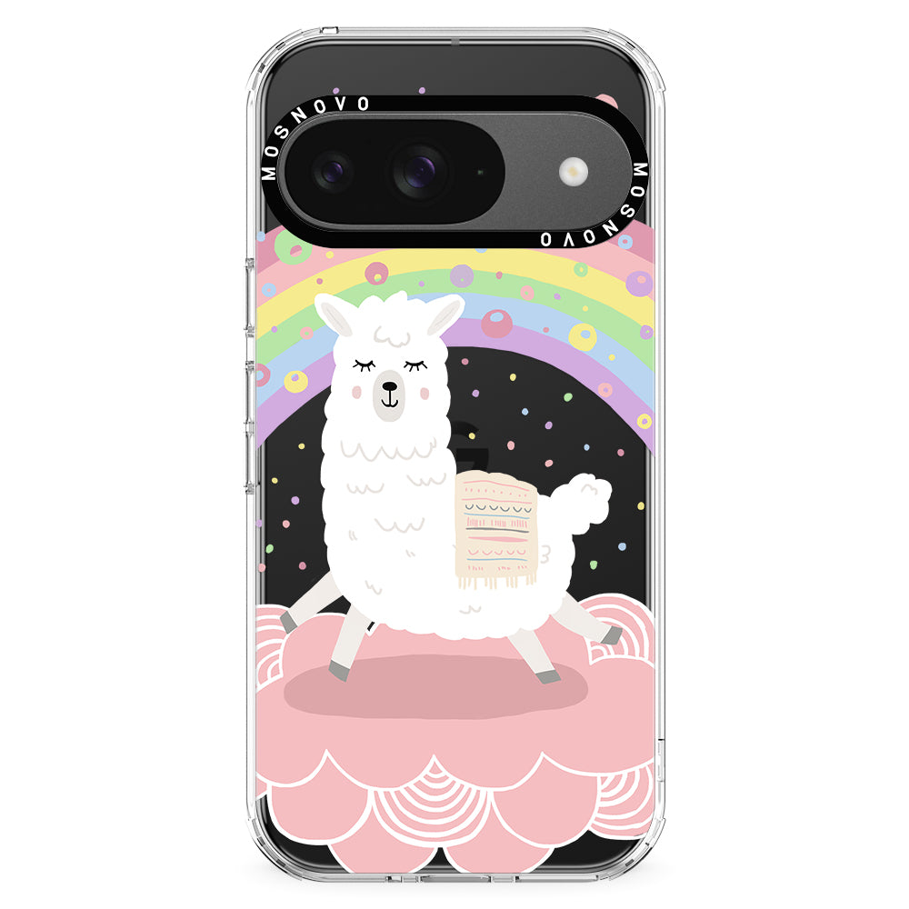 Pastel Rainbow Llama Phone Case - Google Pixel 9 Case