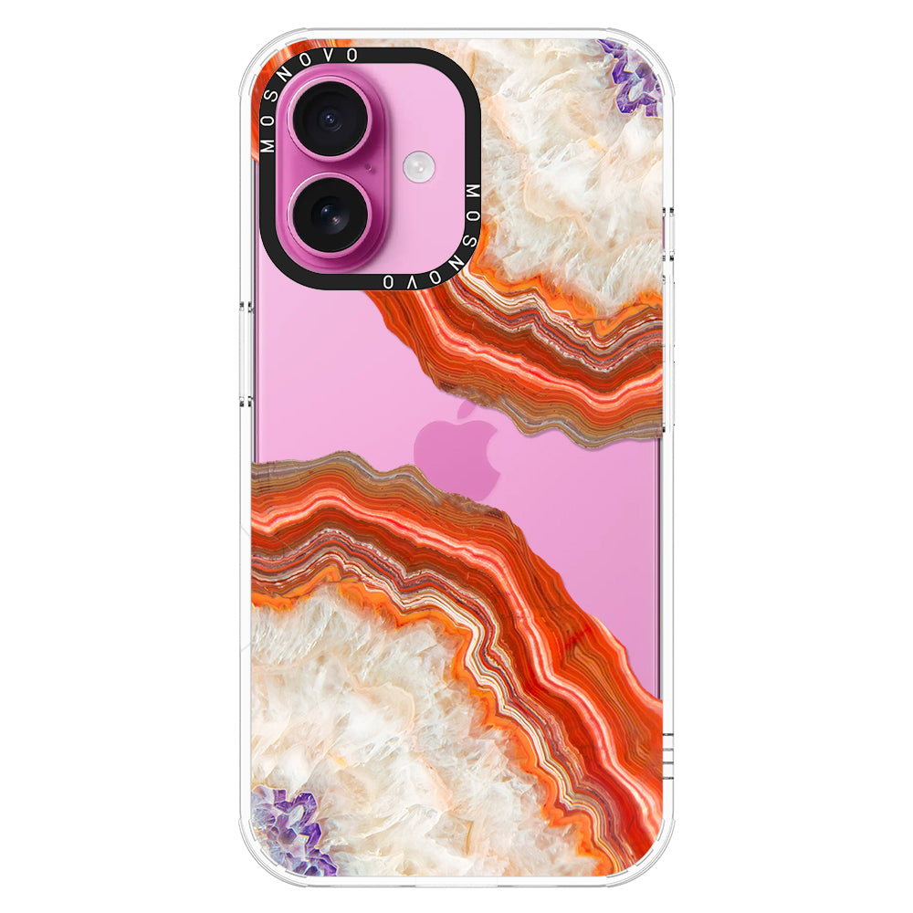 Agate Red Phone Case - iPhone 16 Plus Case - MOSNOVO