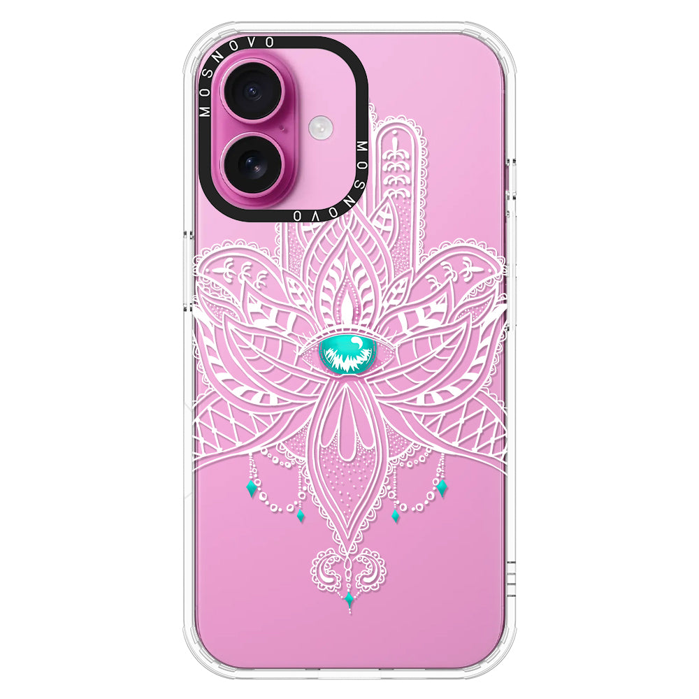 Hamsa Hand Phone Case - iPhone 16 Plus Case - MOSNOVO