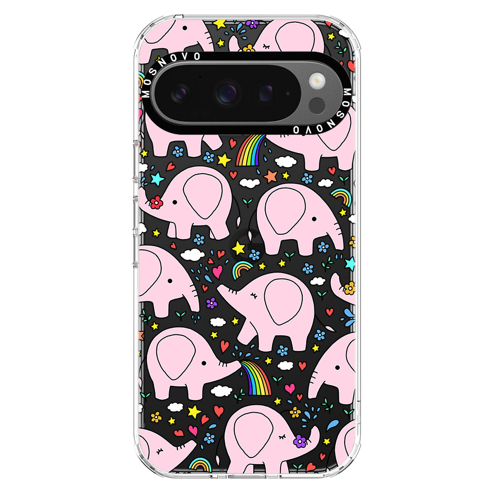 Cute Pink Elephant Phone Case - Google Pixel 9 Pro XL Case