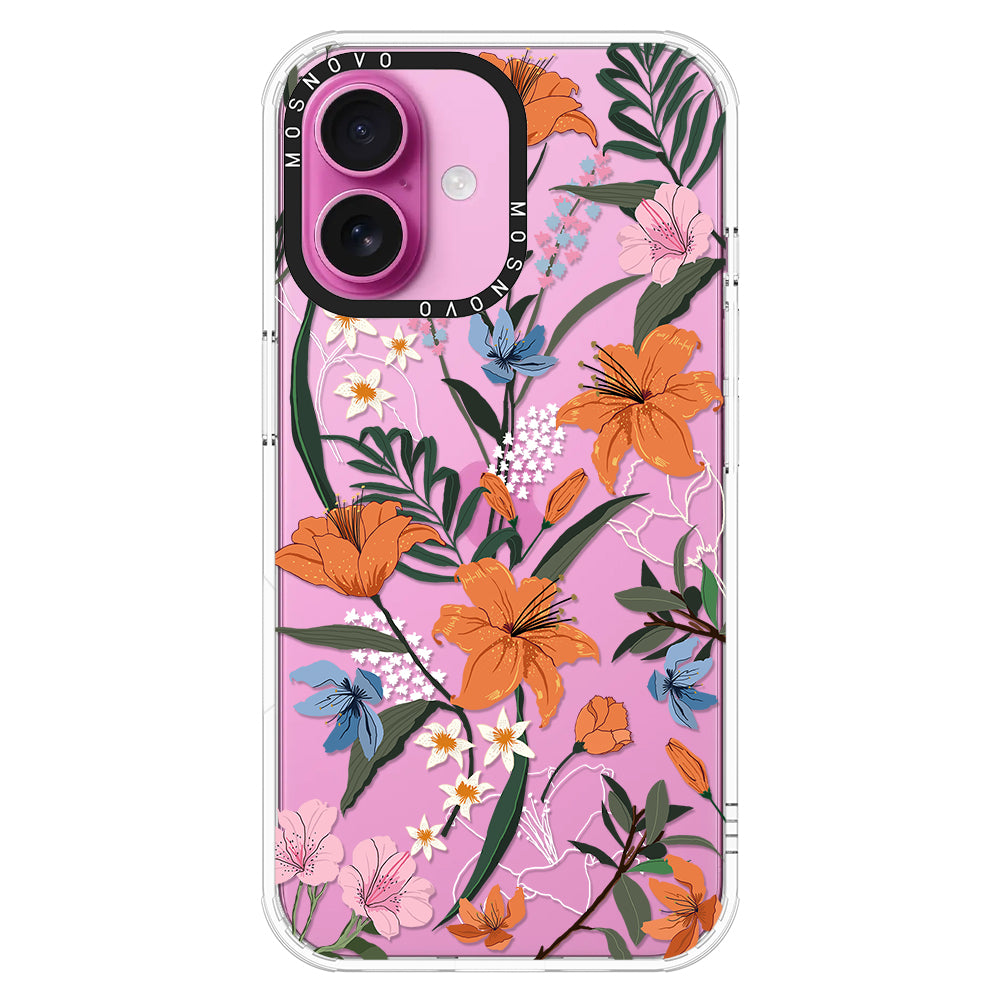 Lily Garden Phone Case - iPhone 16 Case - MOSNOVO