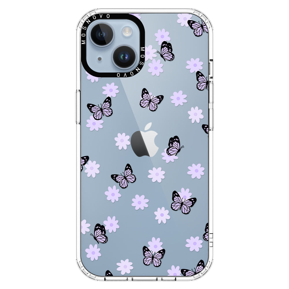 Lilac Butterfly Phone Case - iPhone 14 Plus Case