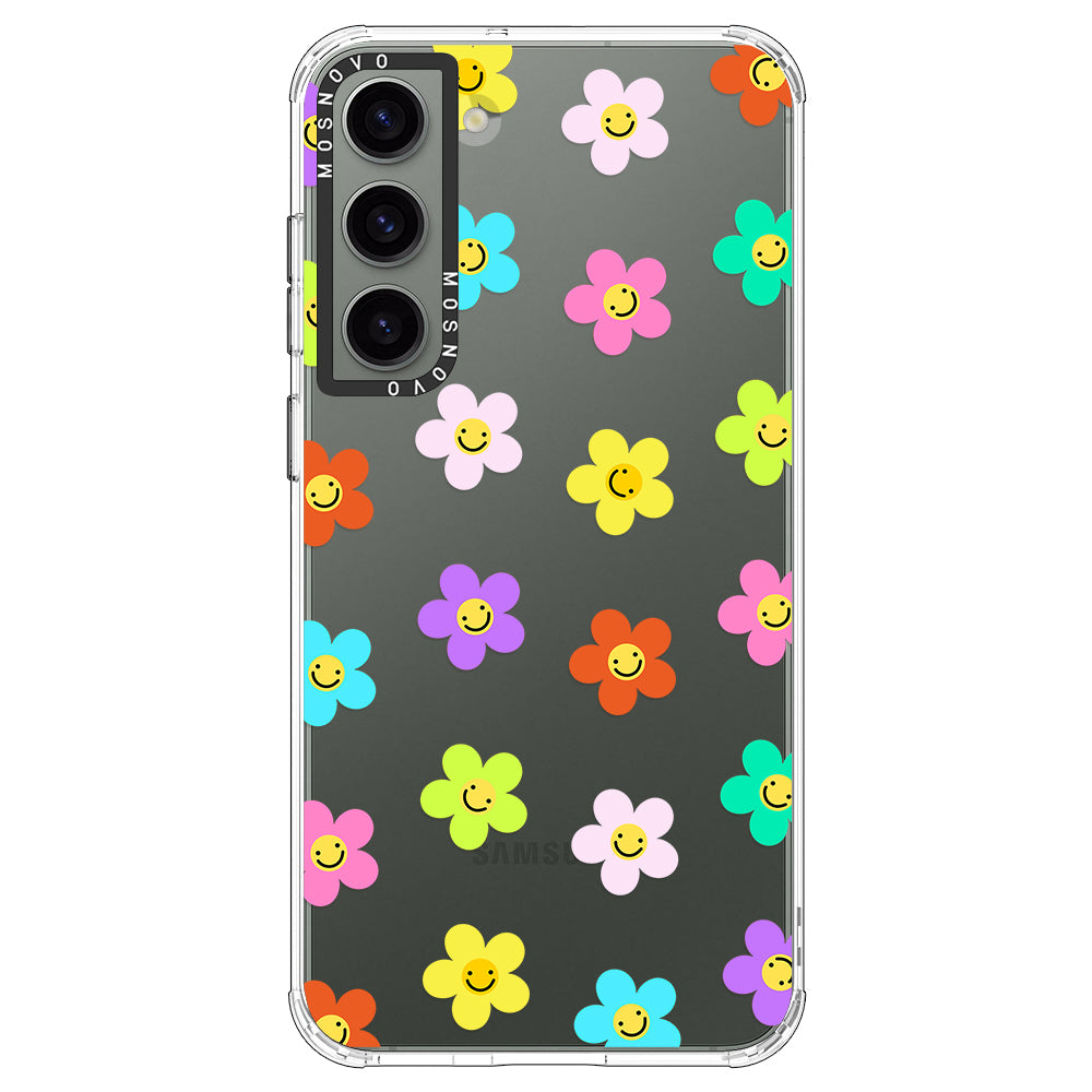 Smile Floral Phone Case - Samsung Galaxy S23 Case