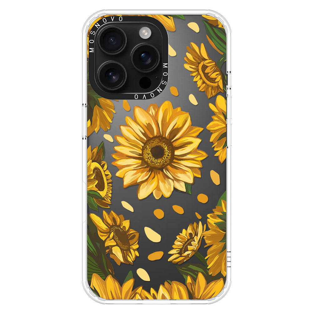 Sunflower Garden Phone Case - iPhone 16 Pro Max Case - MOSNOVO