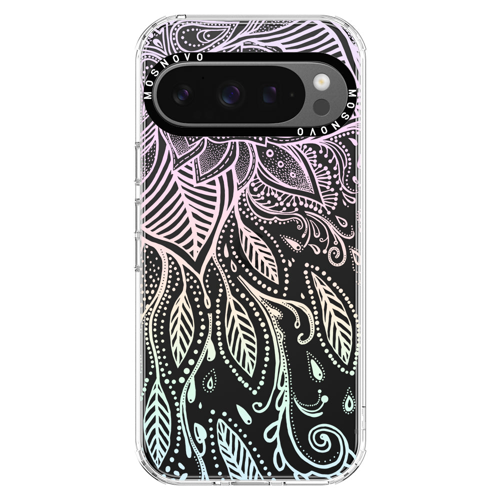 Pastel Rainbow Mandala Phone Case - Google Pixel 9 Pro Case