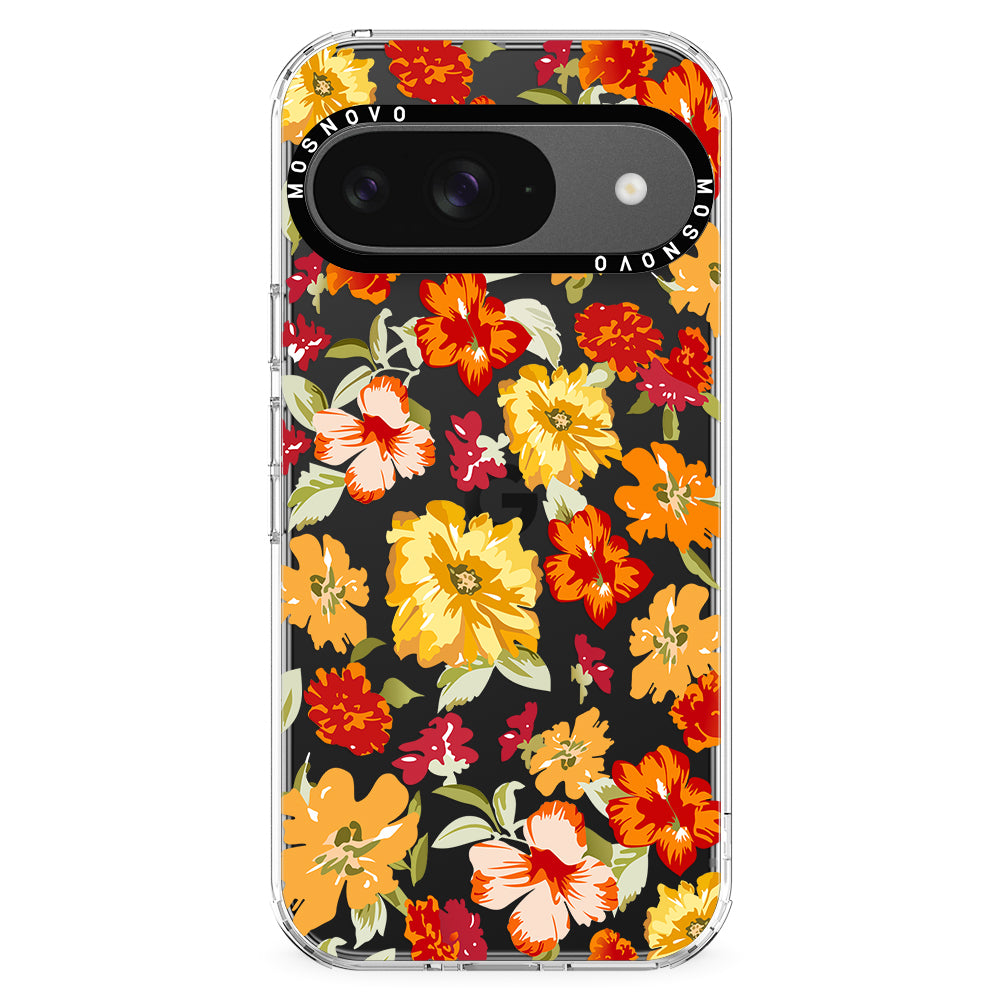 70s Boho Yellow Flower Phone Case - Google Pixel 9 Case