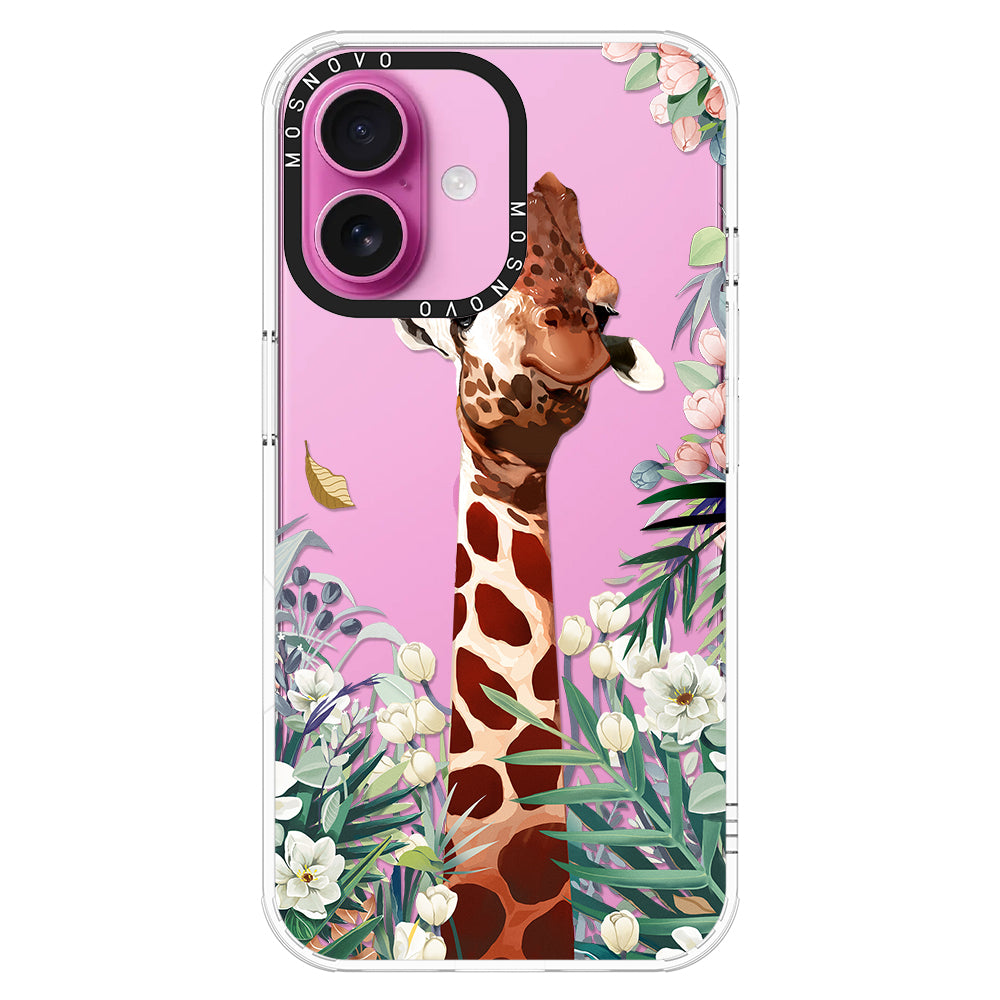 Giraffe In The Garden Phone Case - iPhone 16 Plus Case - MOSNOVO