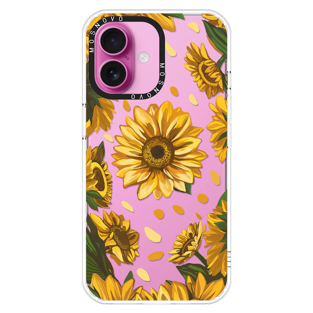 Sunflower Garden Phone Case - iPhone 16 Case - MOSNOVO