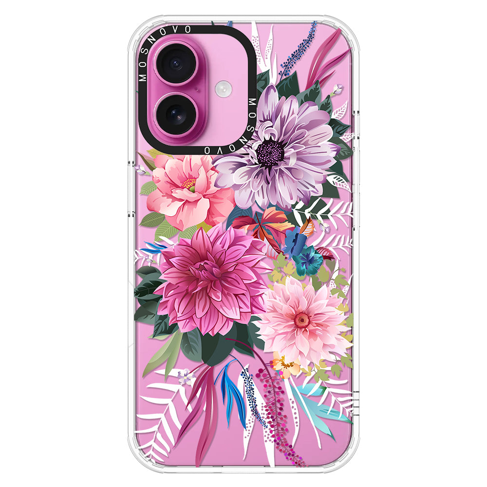 Dahlia Bloom Phone Case - iPhone 16 Case - MOSNOVO