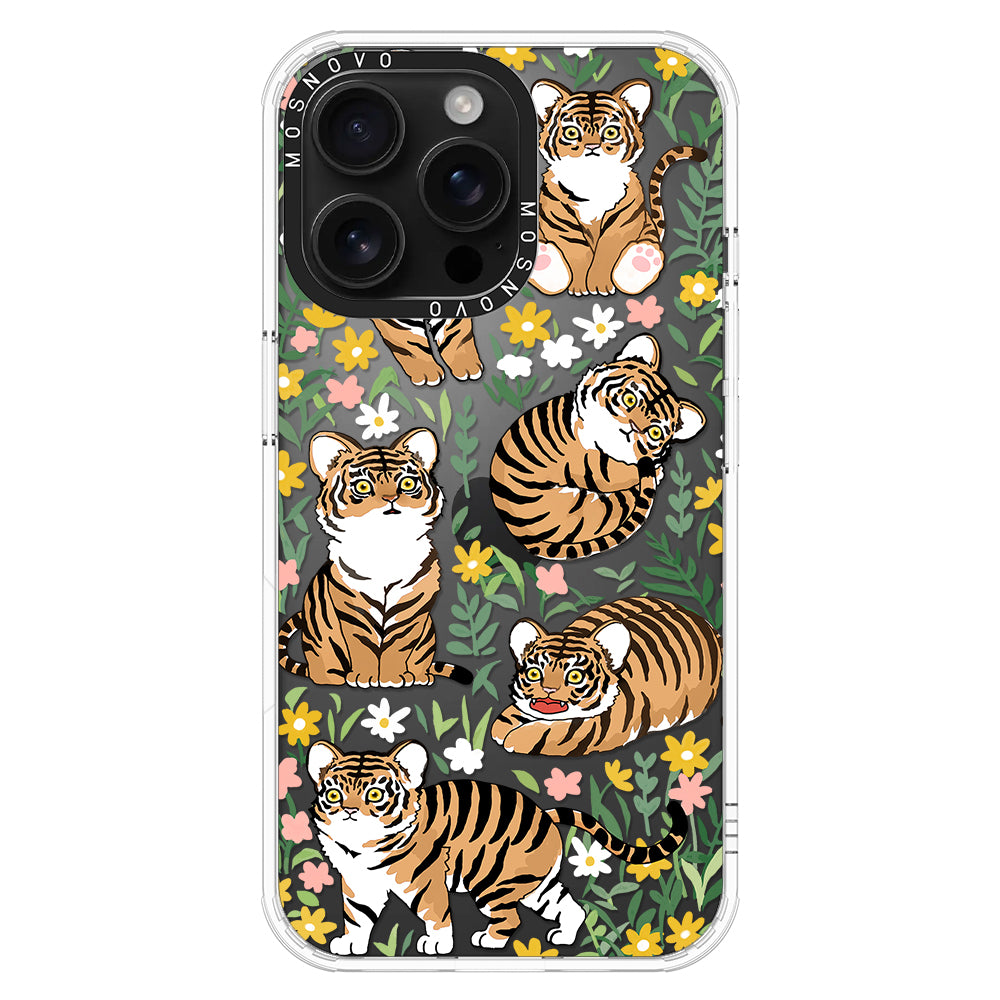 Cute Tiger Phone Case - iPhone 16 Pro Max Case - MOSNOVO