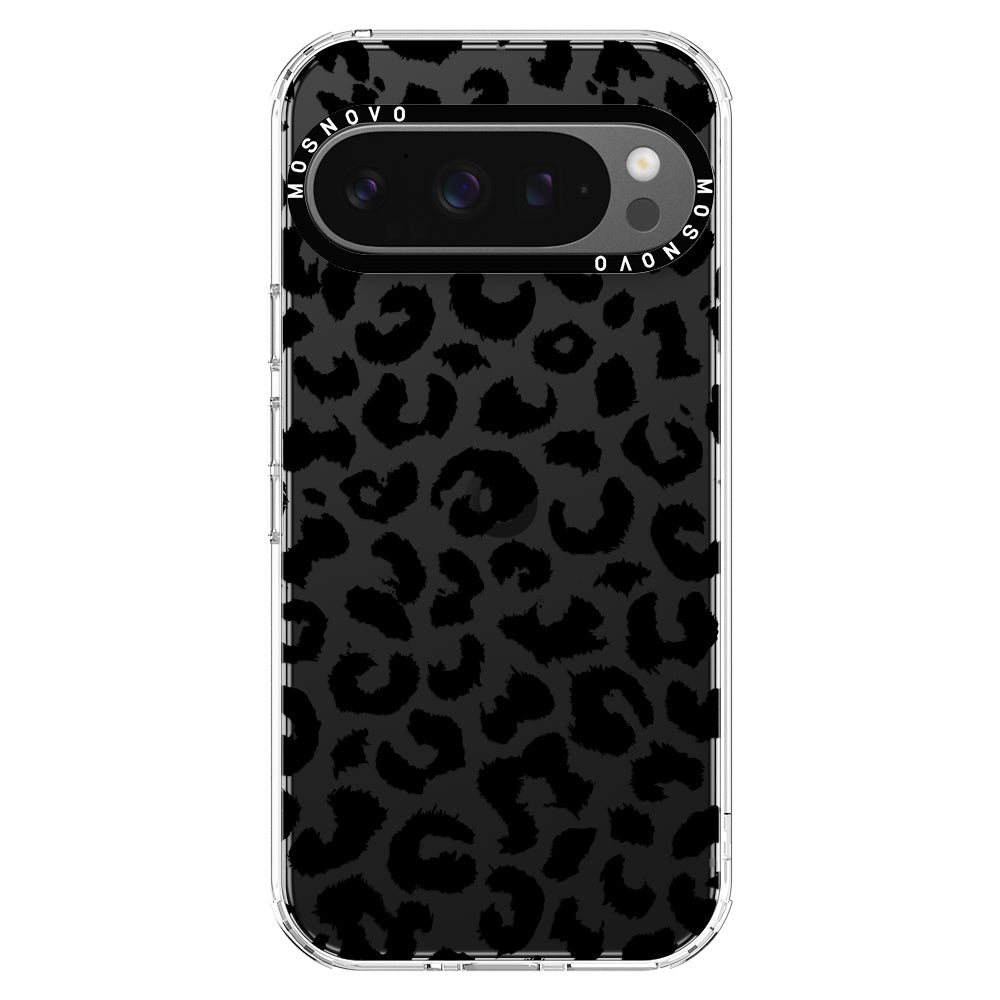 Black Leopard Print Phone Case - Google Pixel 9 Pro XL Case