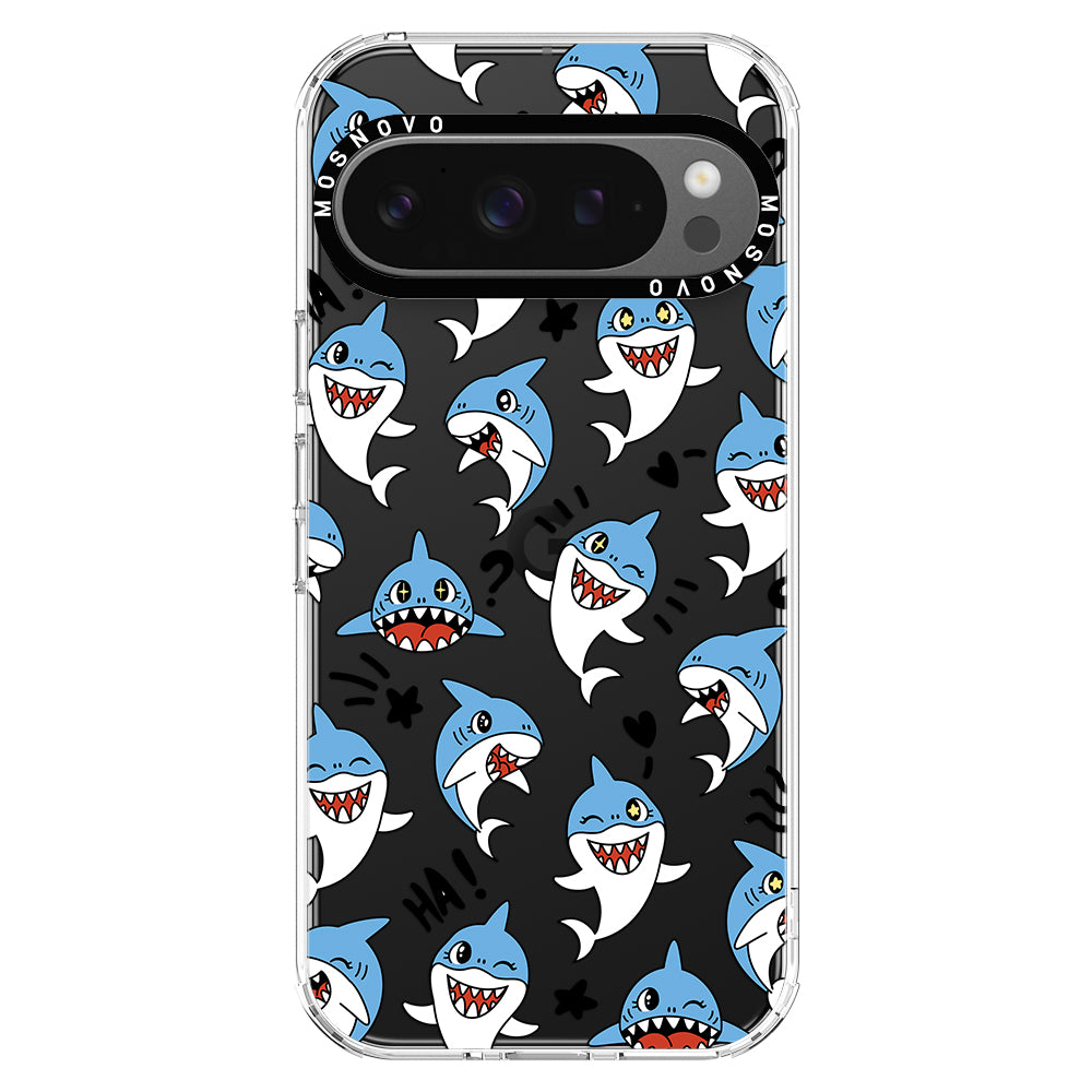 Cute Sharks Phone Case - Google Pixel 9 Pro Case