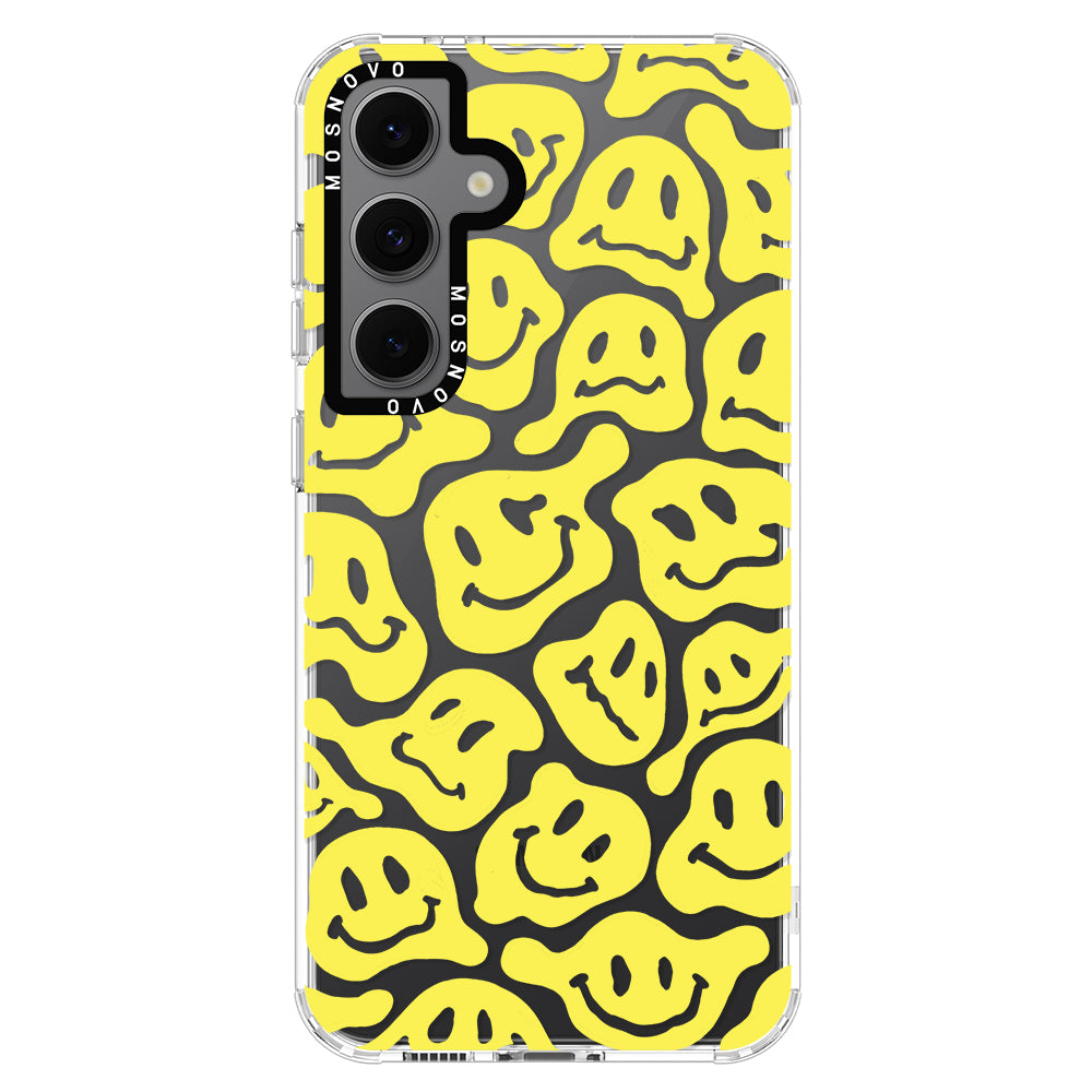 Melted Yellow Smiles Face Phone Case - Samsung Galaxy S24 FE Case - MOSNOVO