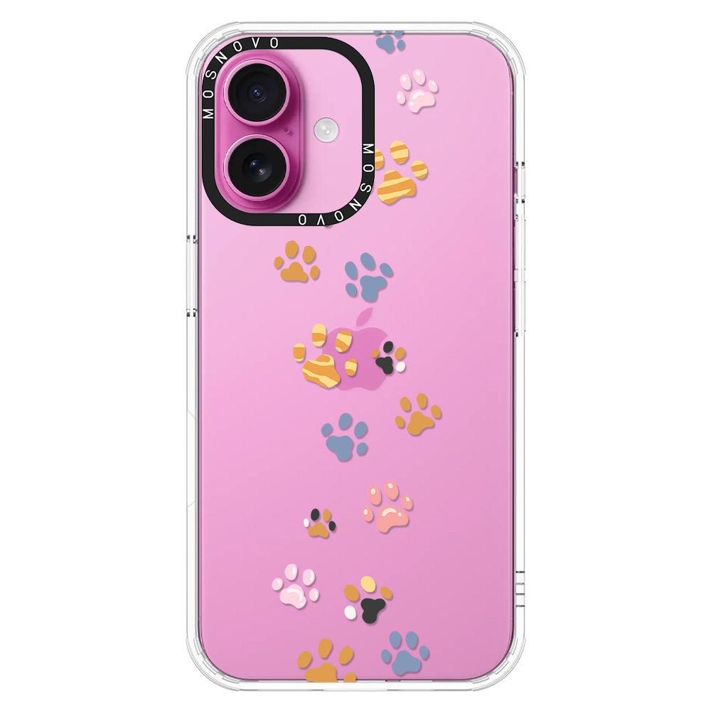 Colorful Paw Phone Case - iPhone 16 Plus Case - MOSNOVO