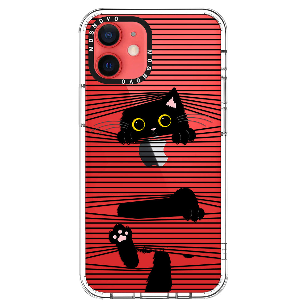 Hidden Black Cat Phone Case - iPhone 12 Mini Case