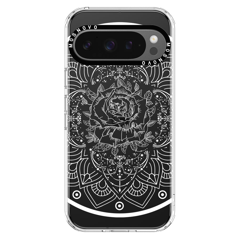 Rose Mandala Phone Case - Google Pixel 9 Pro Case