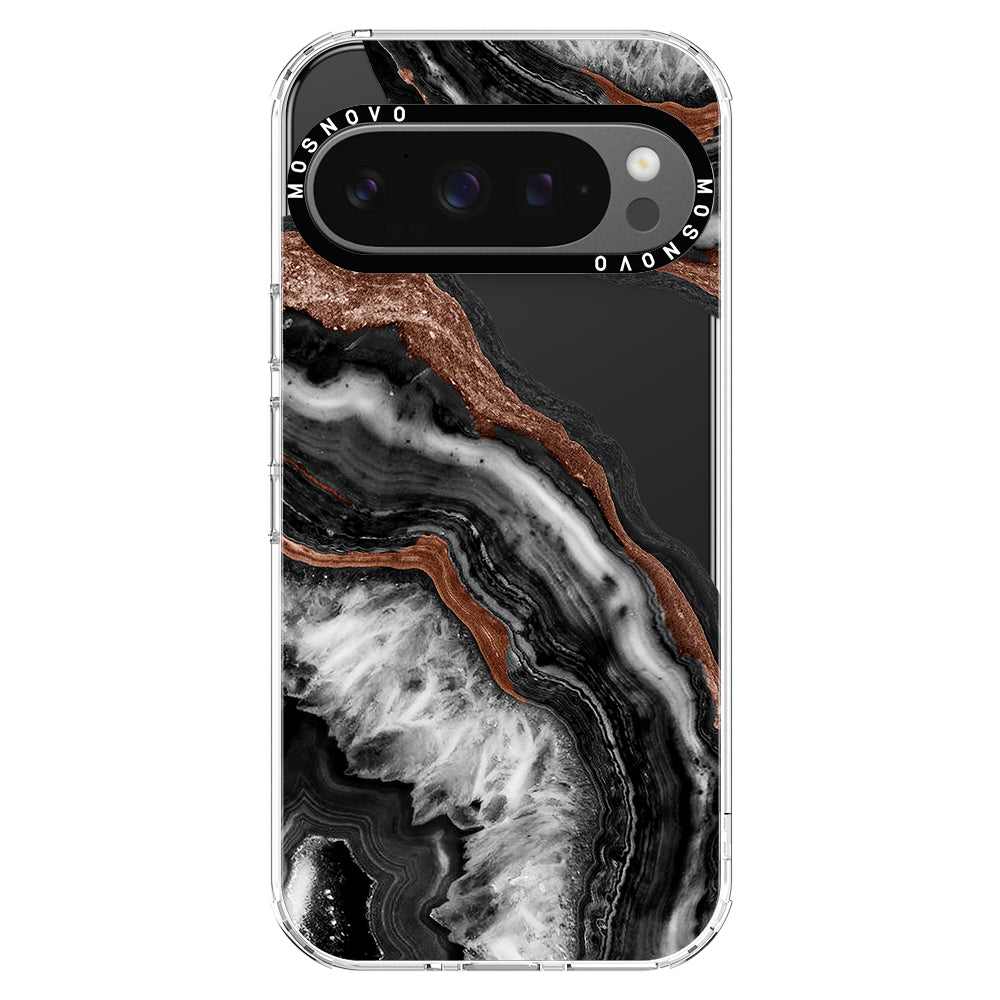 Black Agate Phone Case - Google Pixel 9 Pro XL Case