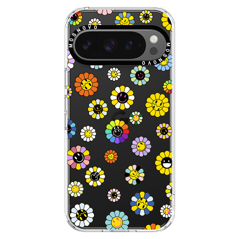 Flower Smiley Face Phone Case - Google Pixel 9 Pro Case