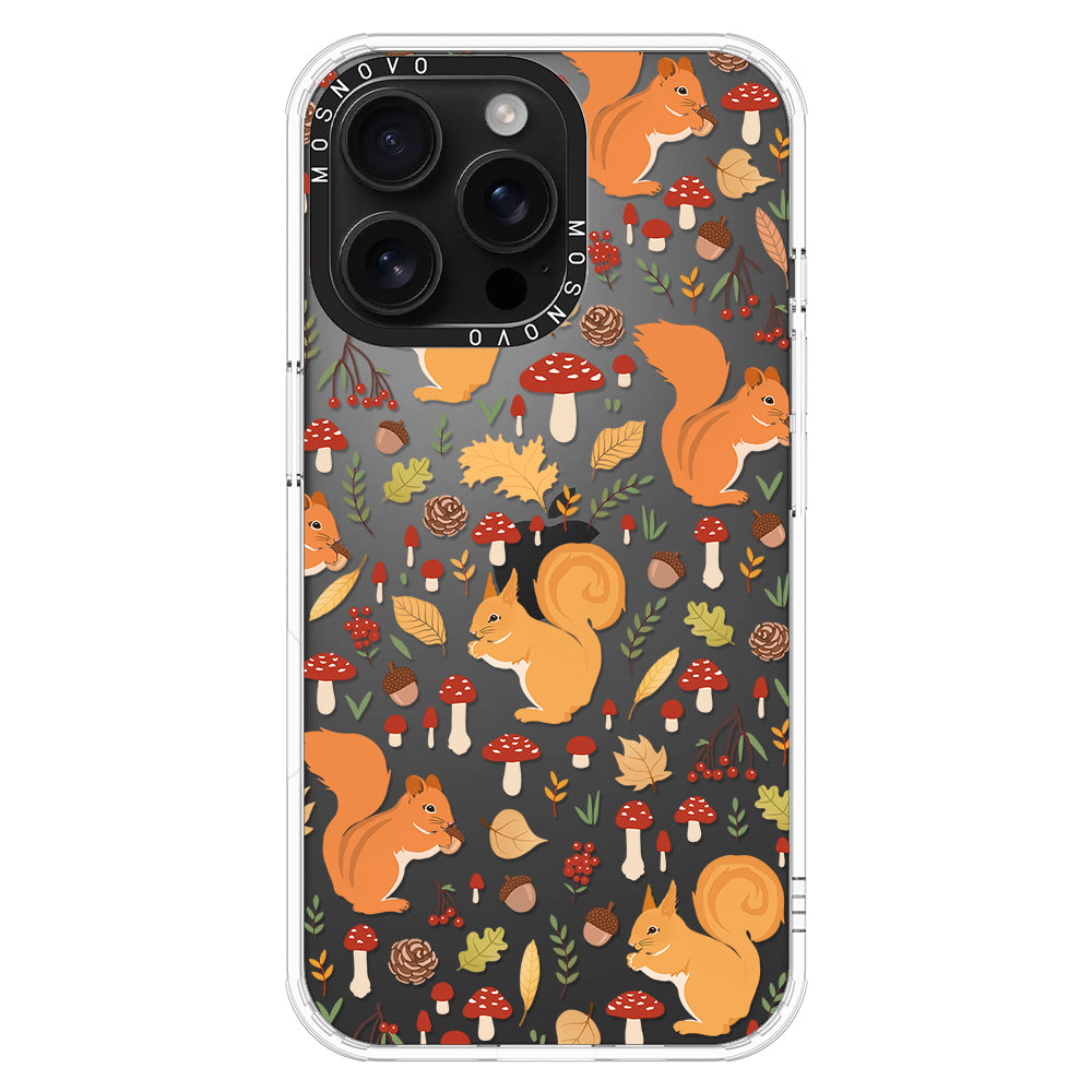 Autumn Squirrel Phone Case - iPhone 16 Pro Max Case - MOSNOVO