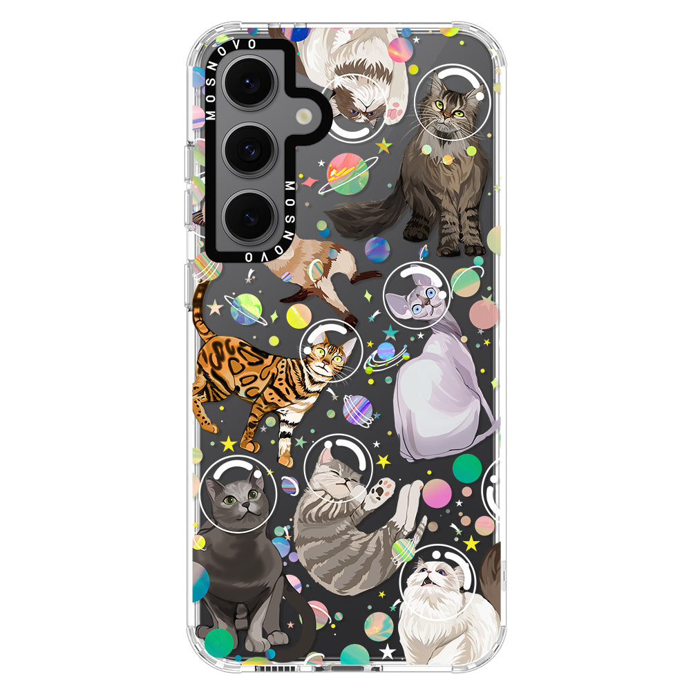 Space Cat Phone Case - Samsung Galaxy S24 FE Case - MOSNOVO