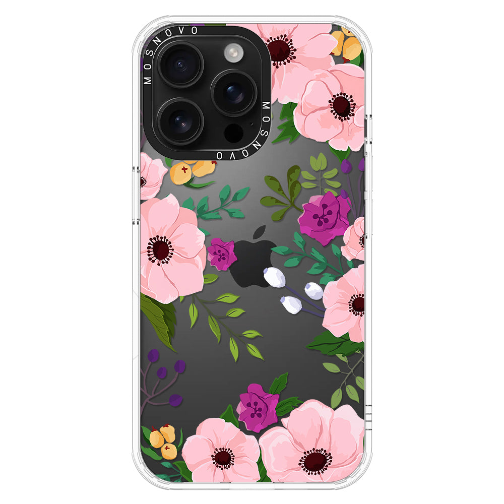 Watercolor Floral Phone Case - iPhone 16 Pro Max Case - MOSNOVO