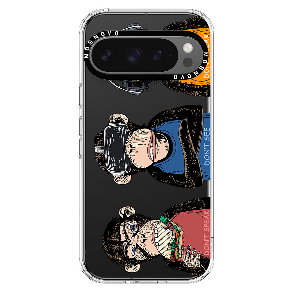 Don't Speak, Don't See,Don't Hear Phone Case - Google Pixel 9 Pro Case