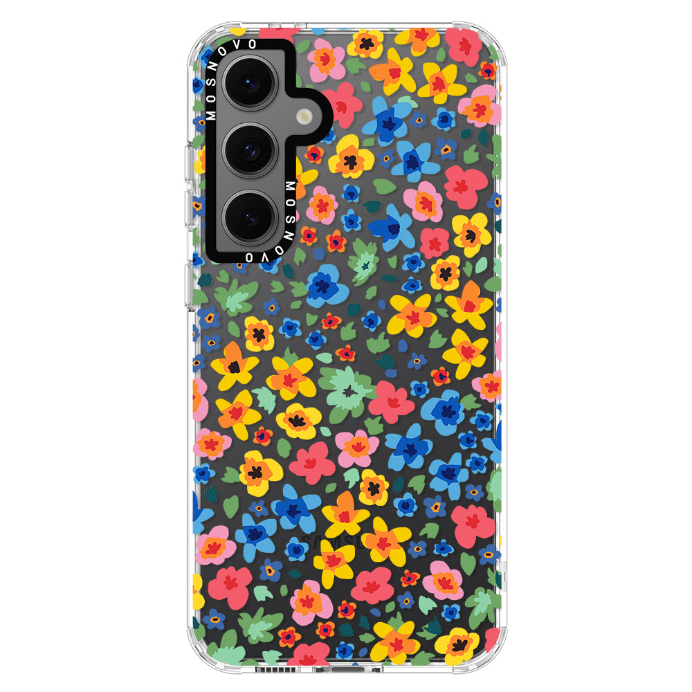 Lovely Floral Flower Phone Case - Samsung Galaxy S24 FE Case - MOSNOVO