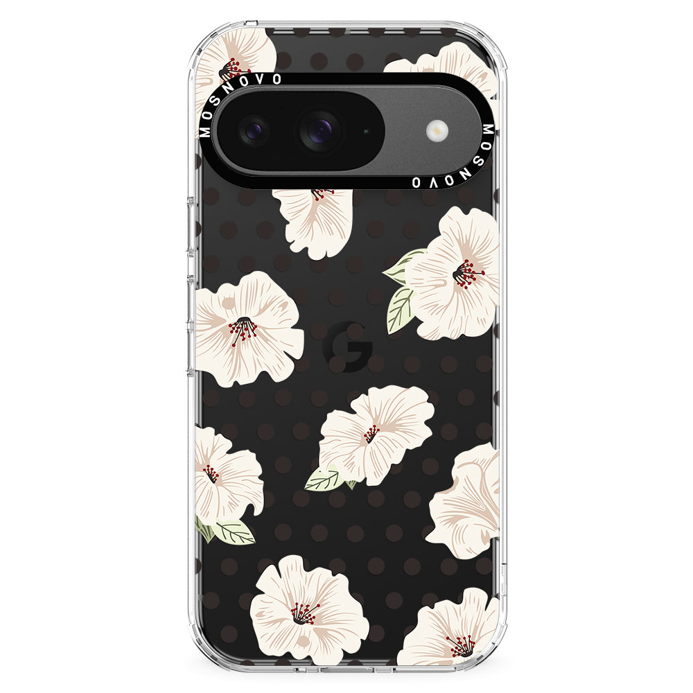 Vintage Hibiscus Flower Phone Case - Google Pixel 9 Case