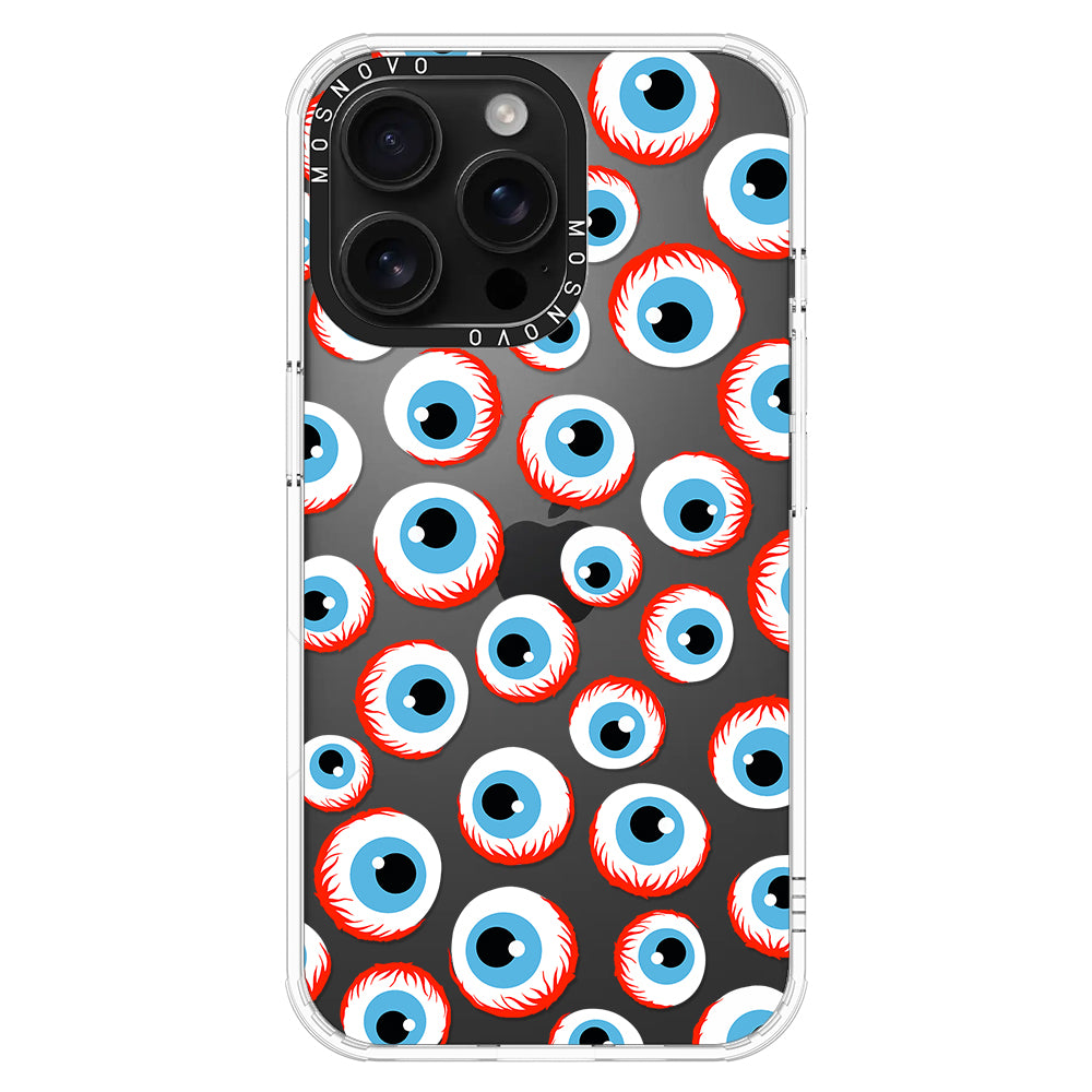 Scary Eyeball Phone Case - iPhone 16 Pro Max Case - MOSNOVO