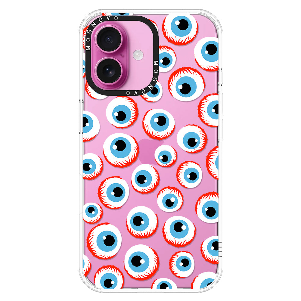 Scary Eyeball Phone Case - iPhone 16 Case - MOSNOVO