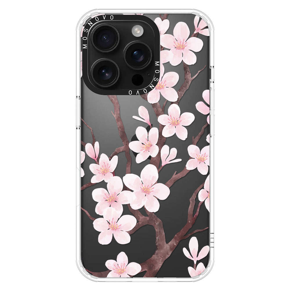 Cherry Blossom Flower Phone Case - iPhone 16 Pro Case - MOSNOVO