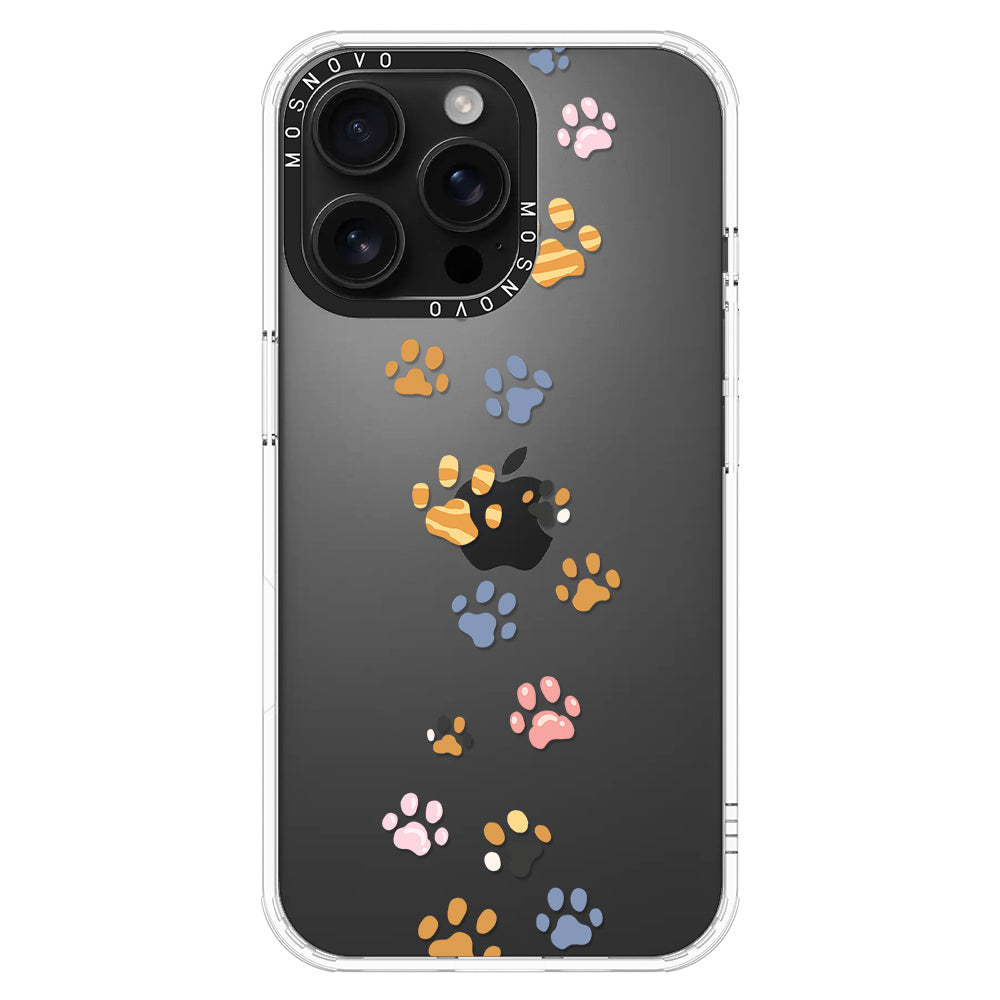 Colorful Paw Phone Case - iPhone 16 Pro Max Case - MOSNOVO